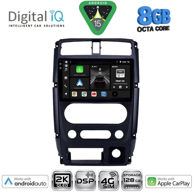 DIGITAL IQ BXF 11678_CPAA (9inc) MULTIMEDIA TABLET for SUZUKI JIMNY mod. 2007-2017