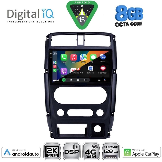 DIGITAL IQ BXF 11678_CPAA (9inc) MULTIMEDIA TABLET for SUZUKI JIMNY mod. 2007-2017