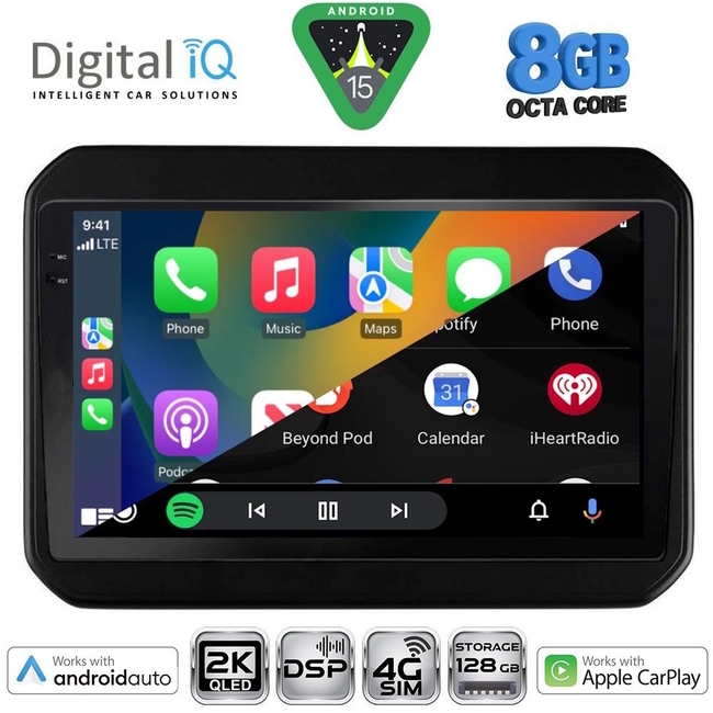 DIGITAL IQ BXF 11676_CPAA (9inc) MULTIMEDIA TABLET for SUZUKI IGNIS mod. 2016-2026