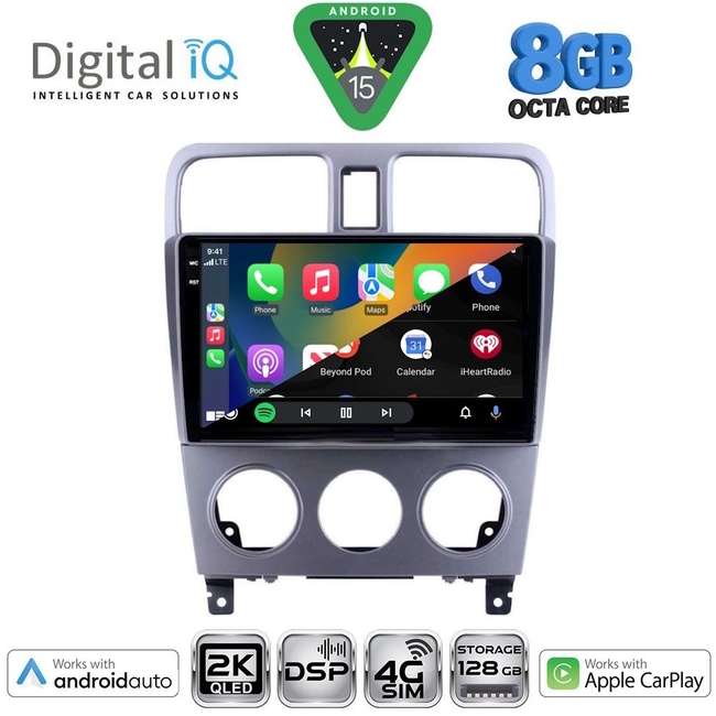 DIGITAL IQ BXF 11661_CPAA (9inc) MULTIMEDIA TABLET for SUBARU FORESTER  mod. 2002-2008