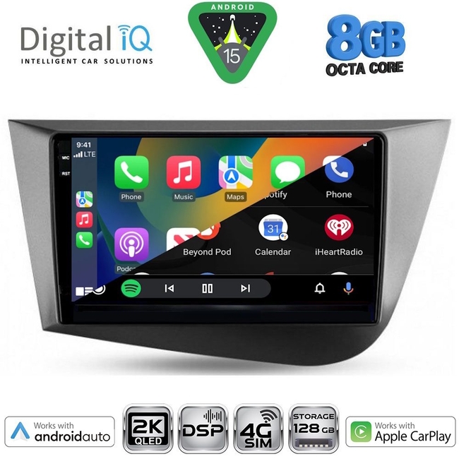 DIGITAL IQ BXF 11574_CPAA (9inc) MULTIMEDIA TABLET for SEAT LEON mod. 2005-2012