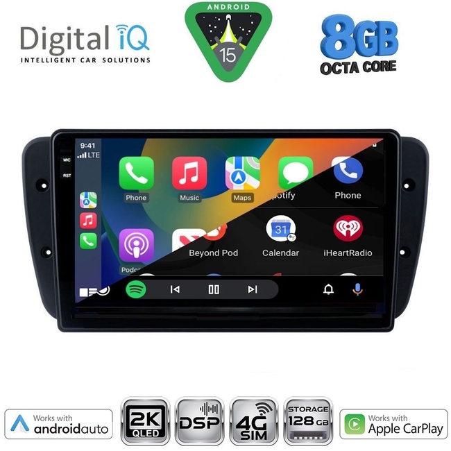 DIGITAL IQ BXF 11571_CPAA (9inc) MULTIMEDIA TABLET for SEAT IBIZA mod. 2008-2015
