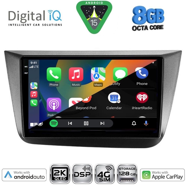 DIGITAL IQ BXF 11570_CPAA (9inc) MULTIMEDIA TABLET for SEAT ALTEA mod. 2004-2015