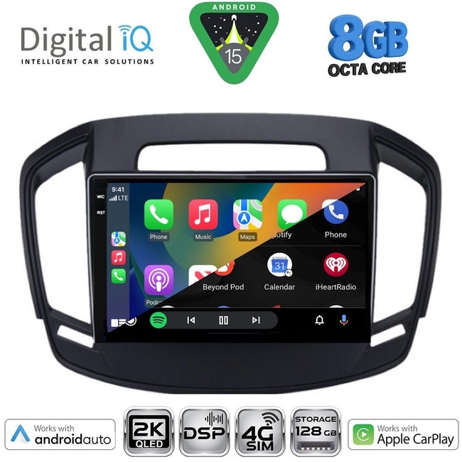 DIGITAL IQ BXF 11492_CPAA (9inc) MULTIMEDIA TABLET for OPEL INSIGNIA  mod.2014-2017