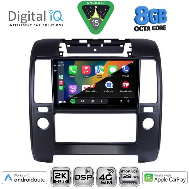DIGITAL IQ BXF 11454_CPAA A/C (9inc) MULTIMEDIA TABLET for NISSAN NAVARA D40 mod. 2006-2011 με A/C