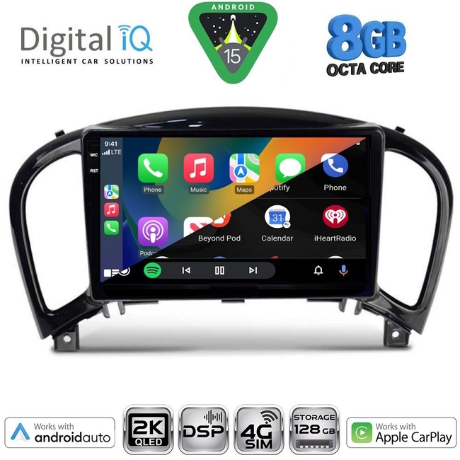 DIGITAL IQ BXF 11452_CPAA (9inc) MULTIMEDIA TABLET for NISSAN JUKE mod. 2009-2020