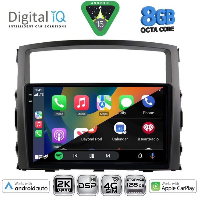 DIGITAL IQ BXF 11446_CPAA (9inc) MULTIMEDIA TABLET for MITSUBISHI PAJERO mod. 2006-2013