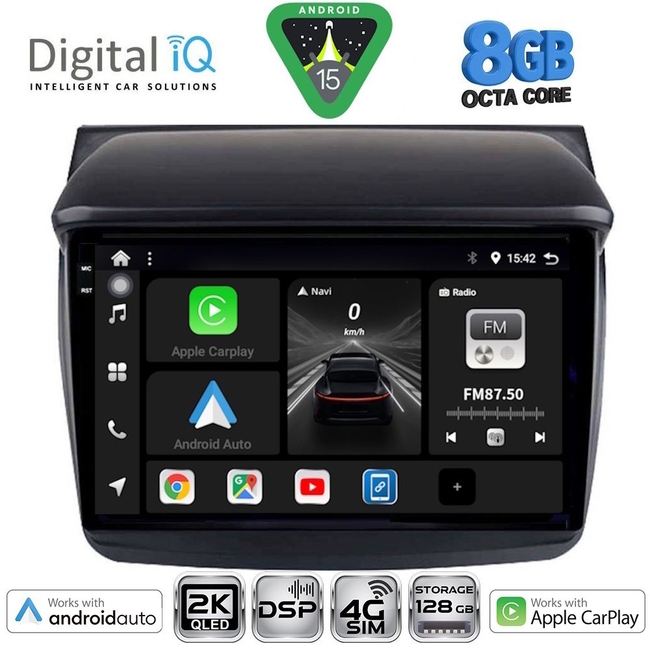 DIGITAL IQ BXF 11436_CPAA (9inc) MULTIMEDIA TABLET for MITSUBISHI L200 mod. 2006-2015