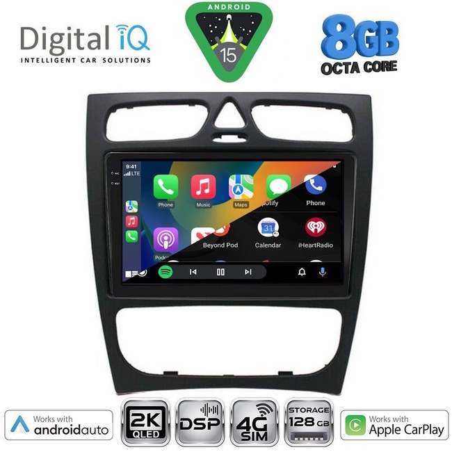 DIGITAL IQ BXF 11402_CPAA (9inc) MULTIMEDIA TABLET for MERCEDES C (W203) mod. 1999-2004