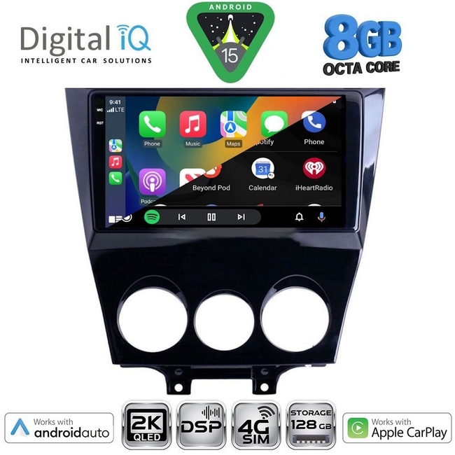 DIGITAL IQ BXF 11395_CPAA (9inc) MULTIMEDIA TABLET for MAZDA RX8 mod. 2008-2014