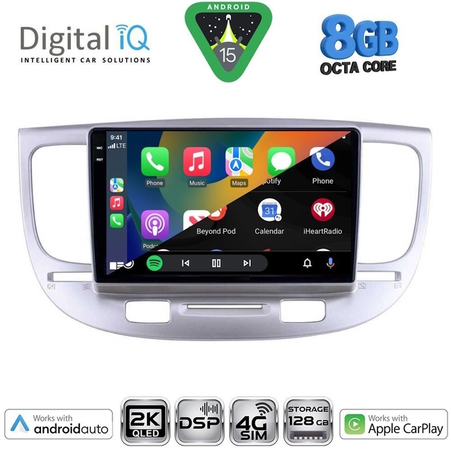 DIGITAL IQ BXF 11313_CPAA (9inc) MULTIMEDIA TABLET for KIA RIO mod. 2005-2011