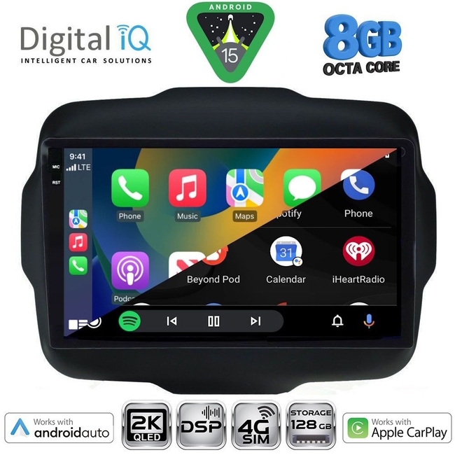DIGITAL IQ BXF 11290_CPAA (9inc) MULTIMEDIA TABLET for JEEP RENEGADE  mod. 2014>