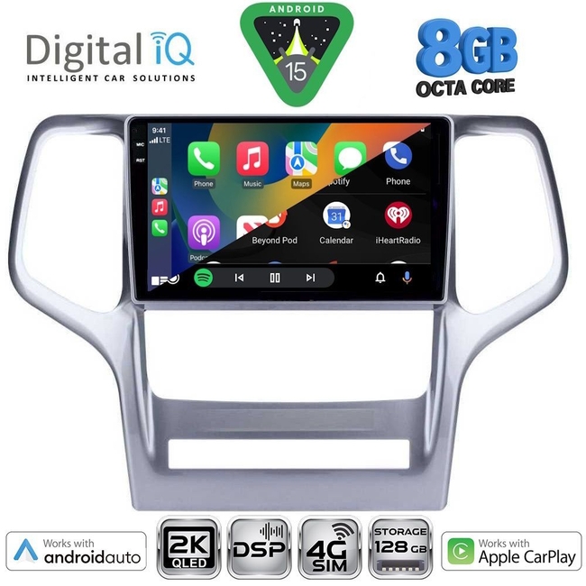 DIGITAL IQ BXF 11282_CPAA (9inc) MULTIMEDIA TABLET for JEEP GRAND CHEROKEE mod. 2011-2014