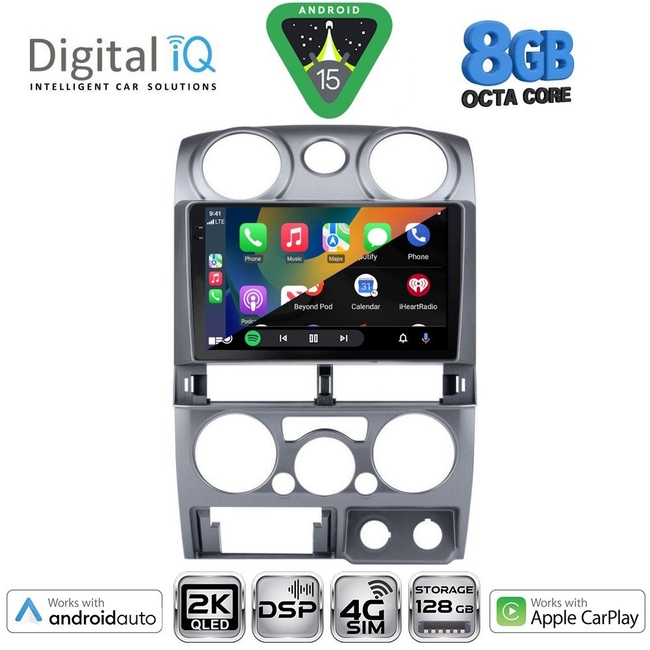 DIGITAL IQ BXF 11254SL_CPAA (9inc) MULTIMEDIA TABLET for ISUZU D-MAX mod. 2008-2012 (SILVER)
