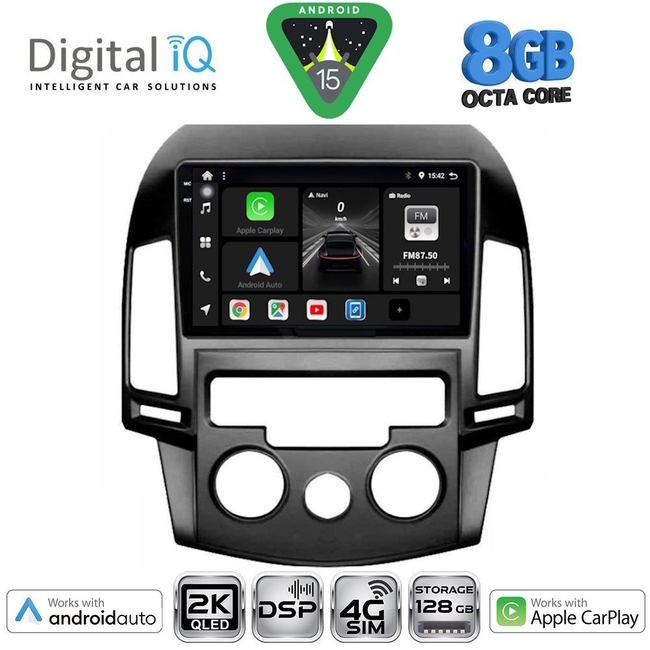 DIGITAL IQ BXF 11231_CPAA A/C (9inc) MULTIMEDIA TABLET for HYUNDAI i30 mod. 2007-2012