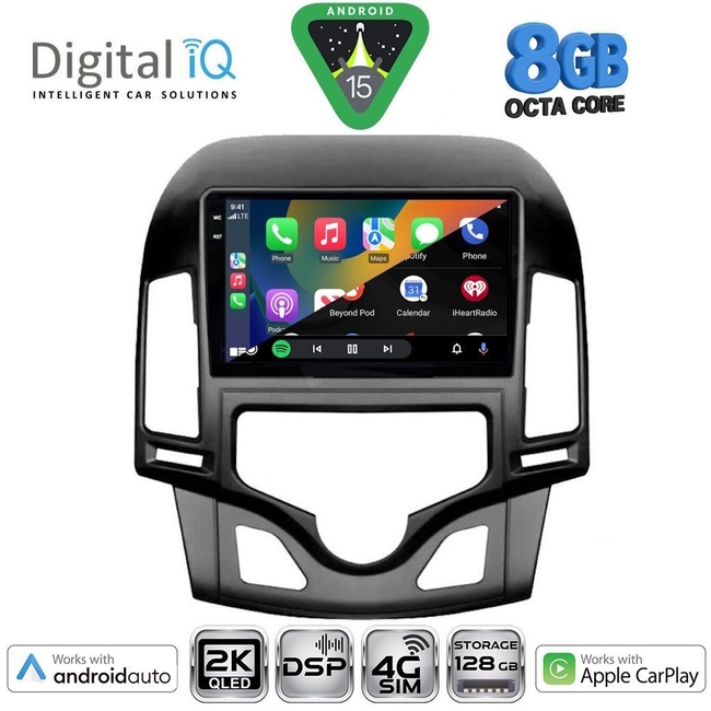 DIGITAL IQ BXF 11231_CPAA CLIMA (9inc) MULTIMEDIA TABLET for HYUNDAI i30 mod. 2007-2012