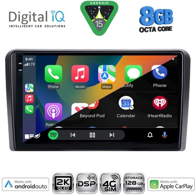 DIGITAL IQ BXF 11221_CPAA (9inc) MULTIMEDIA TABLET for HYUNDAI H1 mod. 2007-2020