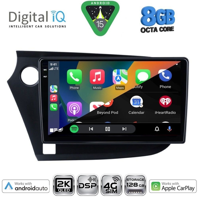 DIGITAL IQ BXF 11205_CPAA (9inc) MULTIMEDIA TABLET for HONDA INSIGHT mod. 2009-2014
