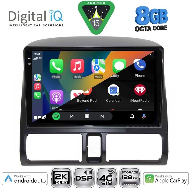 DIGITAL IQ BXF 11196_CPAA CLIMA (9inc) MULTIMEDIA TABLET for HONDA CRV mod. 1996-2006
