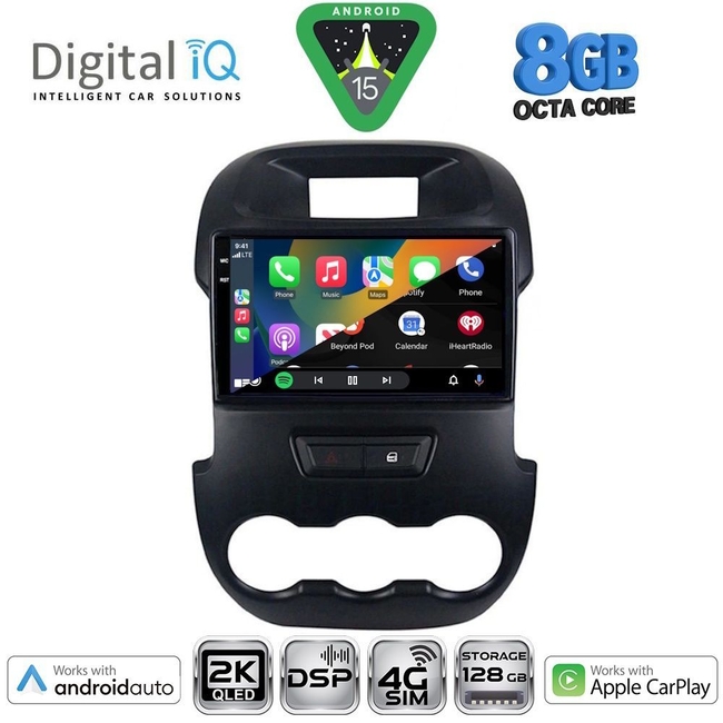 DIGITAL IQ BXF 11171_CPAA (9inc) MULTIMEDIA TABLET for FORD RANGER mod. 2011-2015