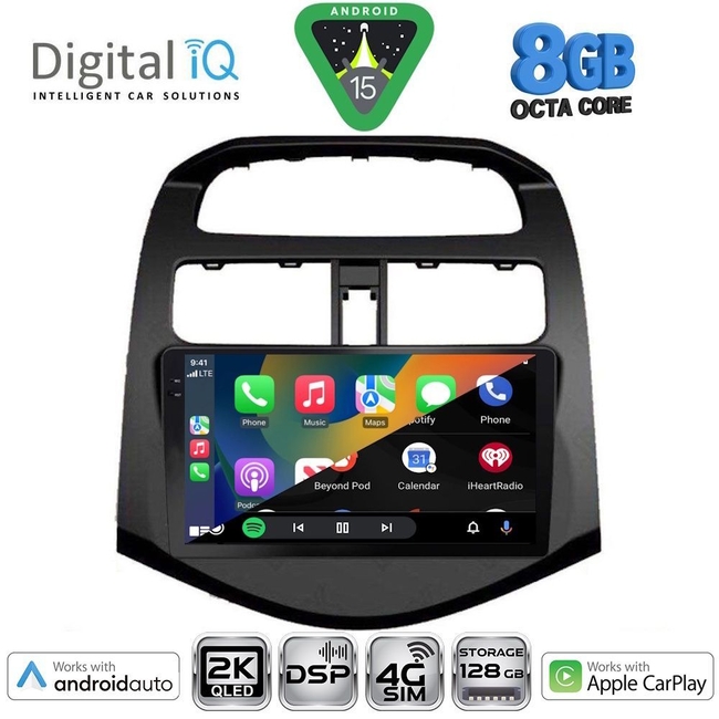 DIGITAL IQ BXF 11078_CPAA (9inc) MULTIMEDIA TABLET for CHEVROLET SPARK mod. 2009-2015