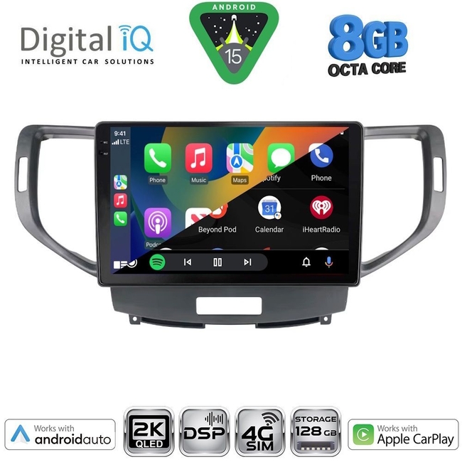 DIGITAL IQ BXF 11183_CPAA (9inc) MULTIMEDIA TABLET for HONDA ACCORD mod. 2008-2013