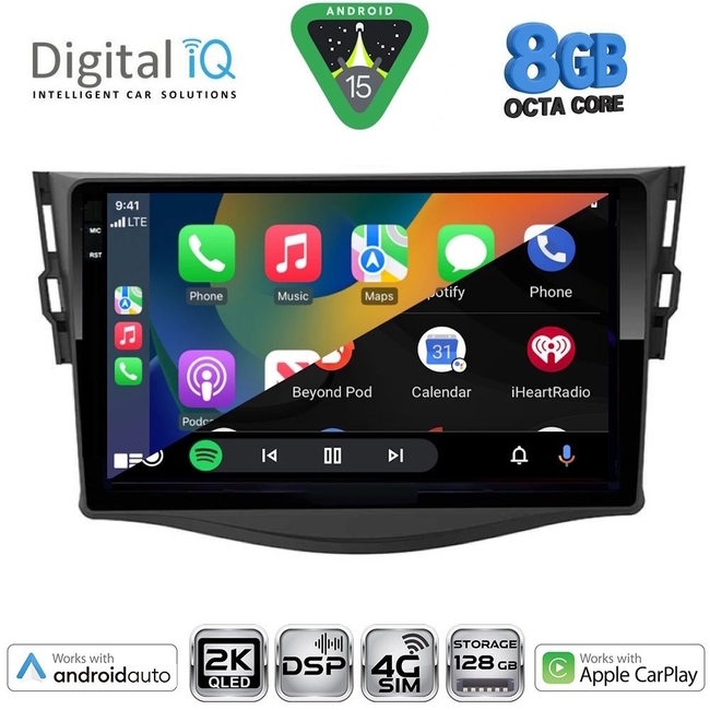 DIGITAL IQ BXF 11731_CPAA (9inc) MULTIMEDIA TABLET for TOYOTA RAV 4 mod. 2006-2012