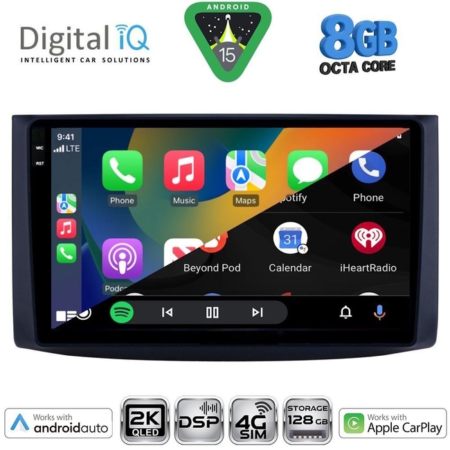 DIGITAL IQ BXF 11072_CPAA (9inc) MULTIMEDIA TABLET for CHEVROLET AVEO mod. 2006-2010
