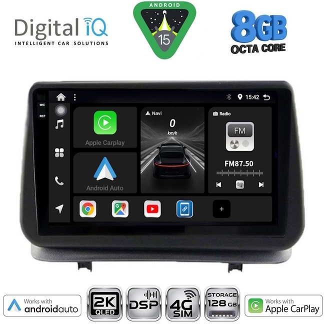 DIGITAL IQ BXF 11543_CPAA (9inc) MULTIMEDIA TABLET for RENAULT CLIO mod. 2005-2011