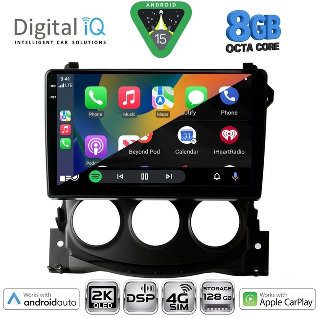 DIGITAL IQ BXF 11479_CPAA (9inc) MULTIMEDIA TABLET for NISSAN 370Z mod. 2009-2012