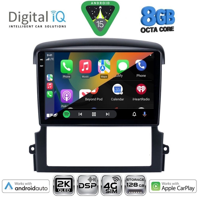 DIGITAL IQ BXF 11317_CPAA (9inc) MULTIMEDIA TABLET for KIA SORENTO mod. 2006-2009