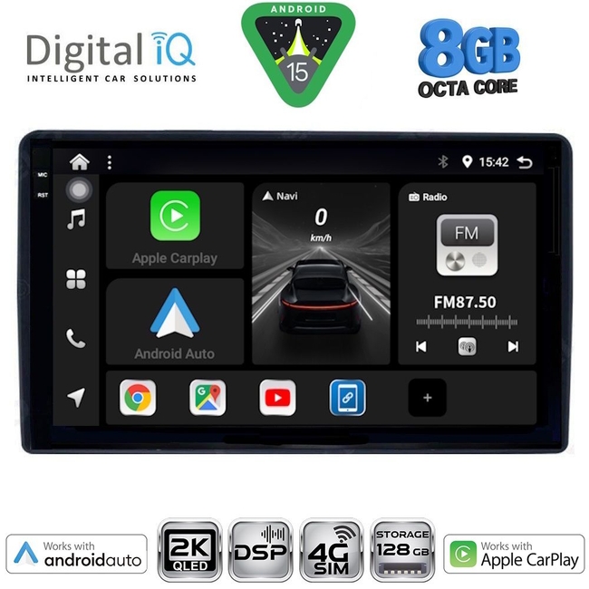 DIGITAL IQ BXF 11081_CPAA (9inc) MULTIMEDIA TABLET for CITROEN – PEUGEOT mod. 2008-2018