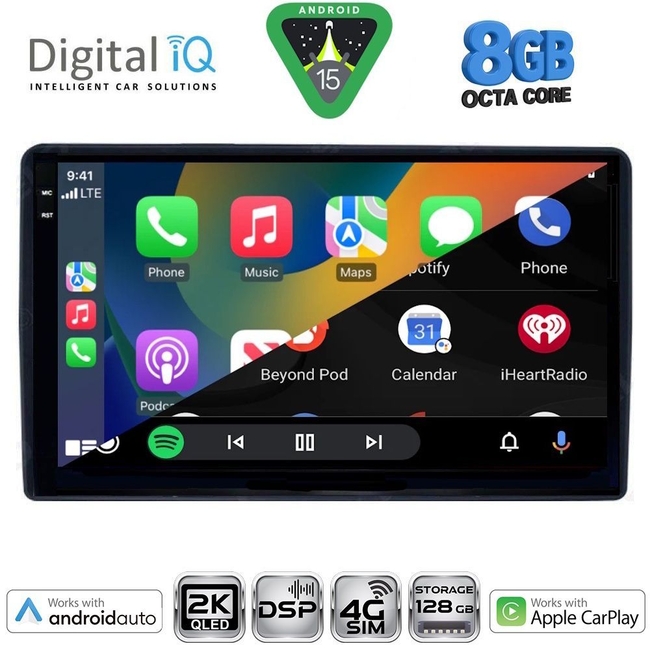 DIGITAL IQ BXF 11081_CPAA (9inc) MULTIMEDIA TABLET for CITROEN – PEUGEOT mod. 2008-2018