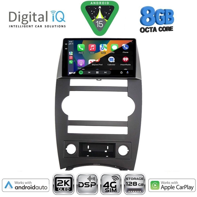 DIGITAL IQ BXF 11274_CPAA (9inc) MULTIMEDIA TABLET for JEEP COMMANDER mod. 2007-2009