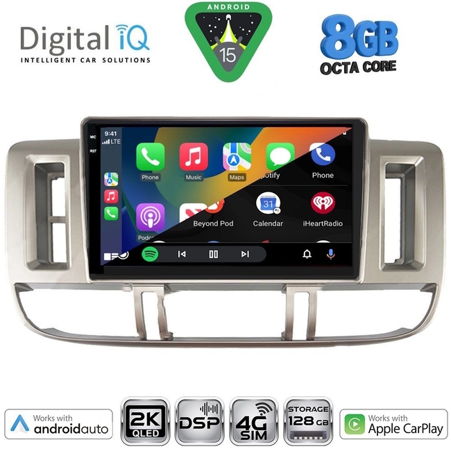 DIGITAL IQ BXF 11474_CPAA (9inc) MULTIMEDIA TABLET for NISSAN XTRAIL mod. 2000-2004