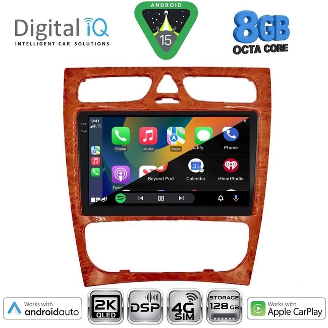 DIGITAL IQ BXF 11402CH_CPAA (9inc) MULTIMEDIA TABLET for MERCEDES C (W203) mod. 1999-2004
