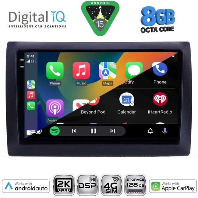 DIGITAL IQ BXF 11146_CPAA (9inc) MULTIMEDIA TABLET for FIAT STRADA mod. 2012-2020