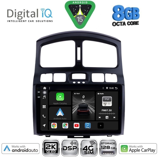 DIGITAL IQ BXF 11236_CPAA (9inc) MULTIMEDIA TABLET for HYUNDAI SANTA FE  mod. 2003-2006