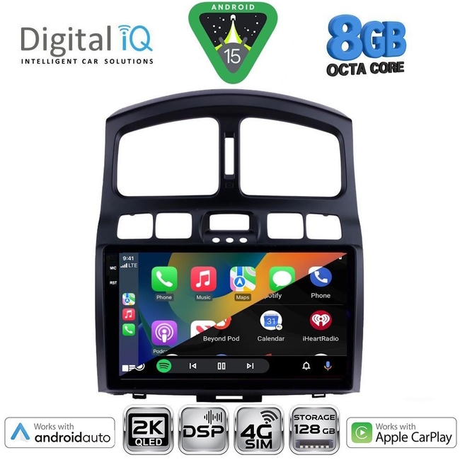 DIGITAL IQ BXF 11236_CPAA (9inc) MULTIMEDIA TABLET for HYUNDAI SANTA FE  mod. 2003-2006