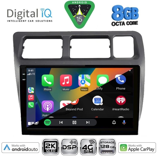 DIGITAL IQ BXF 11710_CPAA (9inc) MULTIMEDIA TABLET for TOYOTA COROLLA mod. 1992-1997