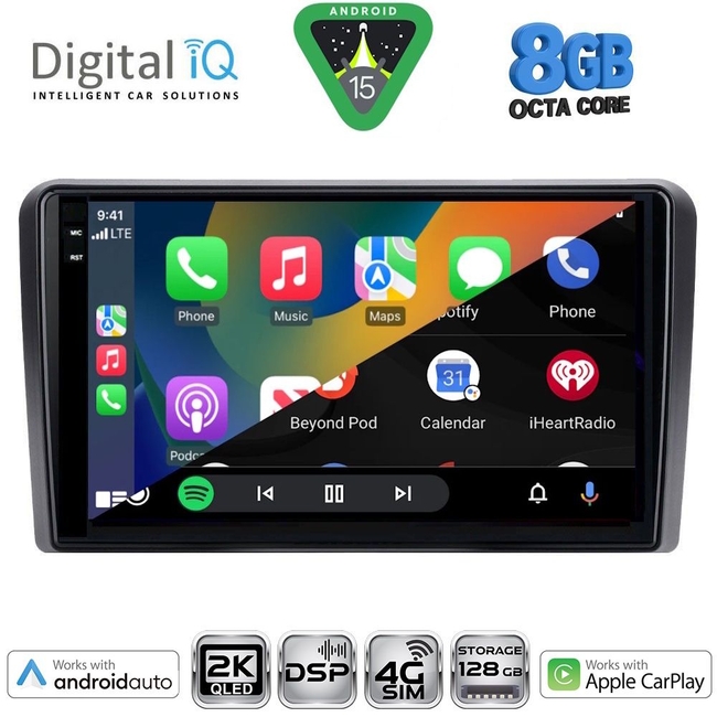 DIGITAL IQ BXF 11744_CPAA  (9inc) MULTIMEDIA TABLET for GOLF 4 mod. 1998-2003