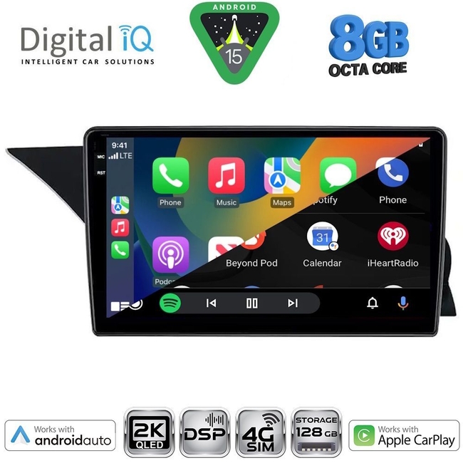 DIGITAL IQ BXF 11411_CPAA (9inc) (NTG 4.0) MULTIMEDIA TABLET for MERCEDES GLK (X204) mod. 2008-2012