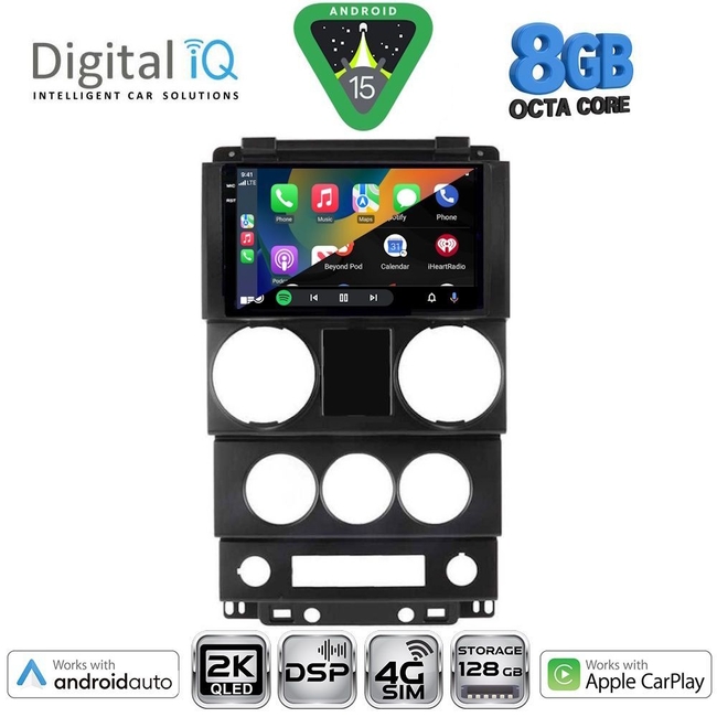 DIGITAL IQ BXF 11292_CPAA (9inc) MULTIMEDIA TABLET for JEEP WRANGLER  mod. 2006-2011