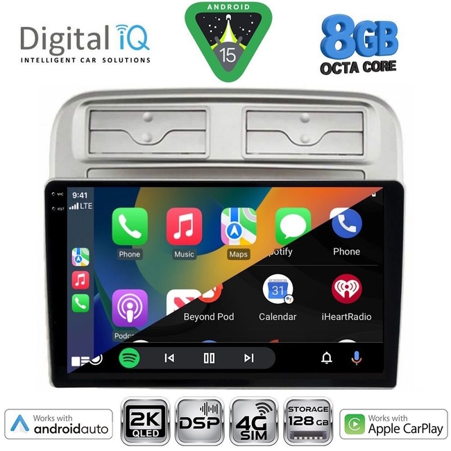 DIGITAL IQ BXF 11128_CPAA (9inc) MULTIMEDIA TABLET for FIAT GRANDE PUNTO mod. 2005-2012