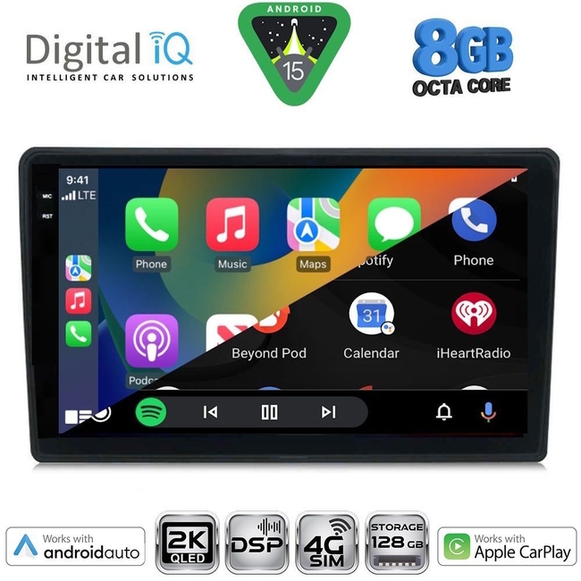 DIGITAL IQ BXF 11735_CPAA DASH (9inc) MULTIMEDIA TABLET for TOYOTA YARIS mod. 1999-2006
