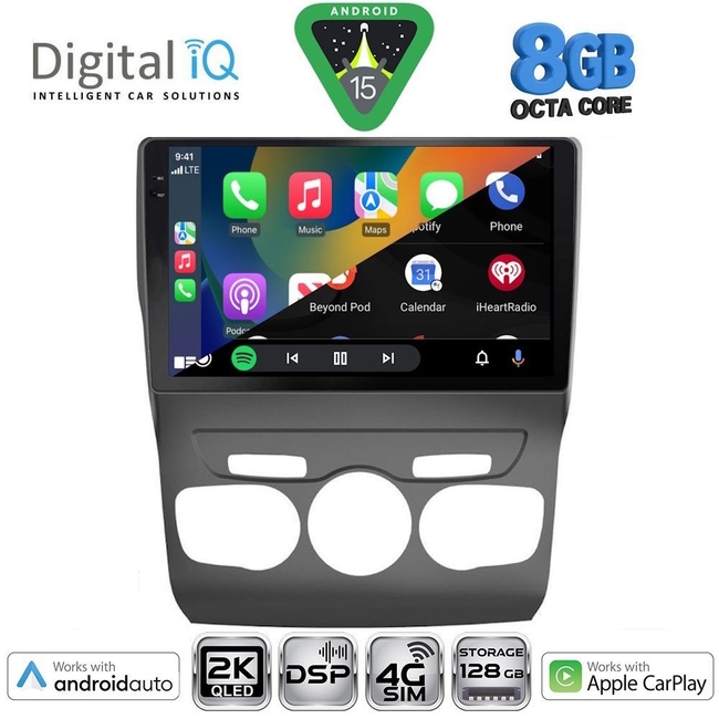 DIGITAL IQ BXF 11085_CPAA (10inc) MULTIMEDIA TABLET for CITROEN C4 -DS4 mod. 2011-2018