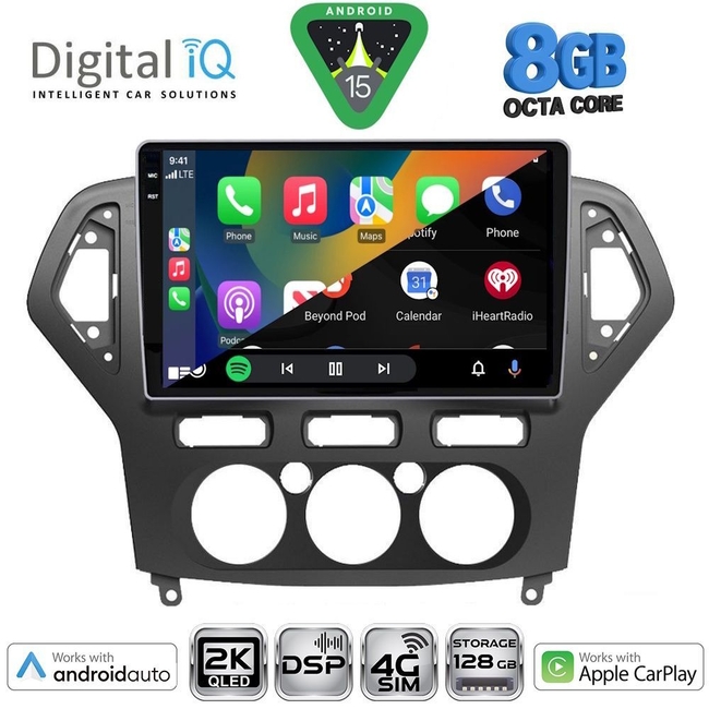 DIGITAL IQ BXF 11162_CPAA A/C (10inc) MULTIMEDIA TABLET for FORD MONDEO mod. 2007-2011