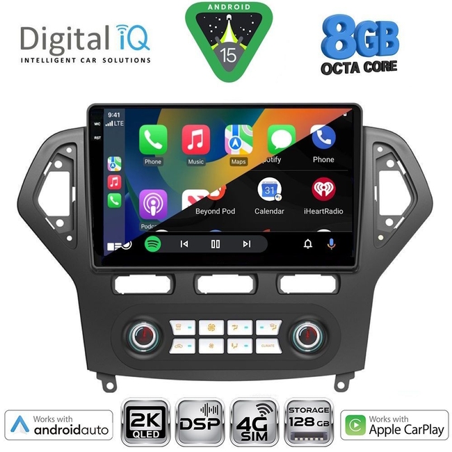DIGITAL IQ BXF 11162_CPAA CLIMA (10inc) MULTIMEDIA TABLET for FORD MONDEO mod. 2007-2011