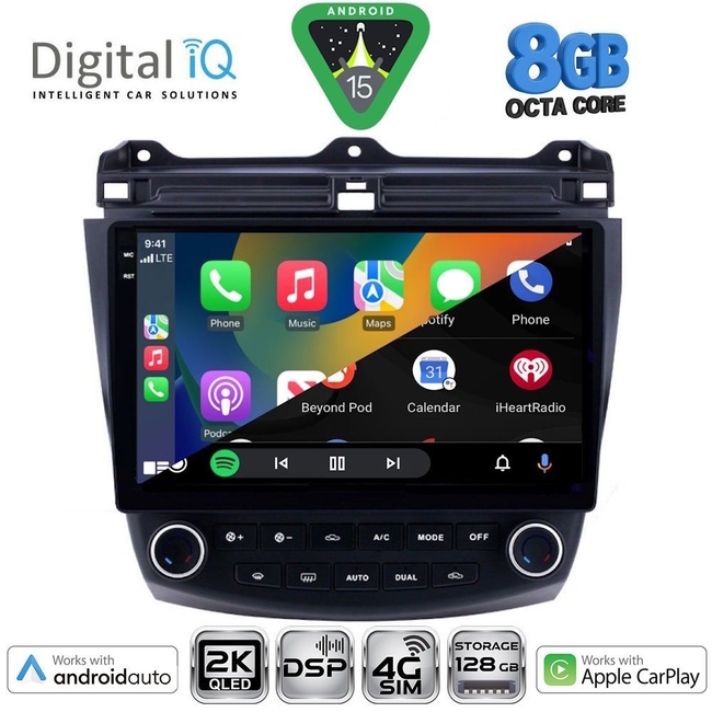 DIGITAL IQ BXF 11182_CPAA (10inc) MULTIMEDIA TABLET for HONDA ACCORD mod. 2003-2007