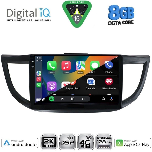 DIGITAL IQ BXF 11198_CPAA (10inc) MULTIMEDIA TABLET for HONDA CRV mod. 2013-2017